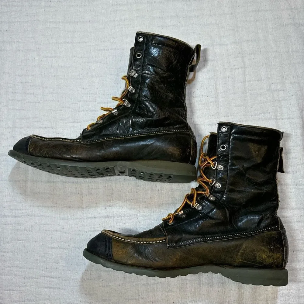 TED WILLIAMS vintage KANGAROO LEATHER boots Sport Size 9.5D RARE - Picture 4 of 9